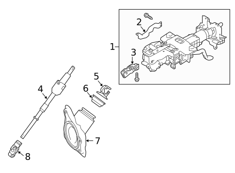 Steering Column Assembly for 2019 INFINITI Q60 #2