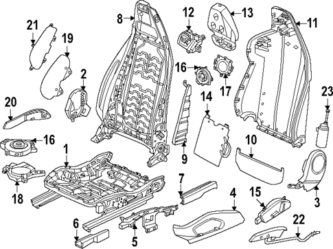 Driver Seat Components for 2025 Porsche Macan #3