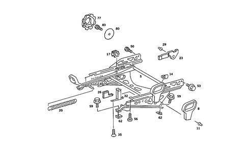 Seat Adjuster for 1989 Mercedes-Benz 190E #0