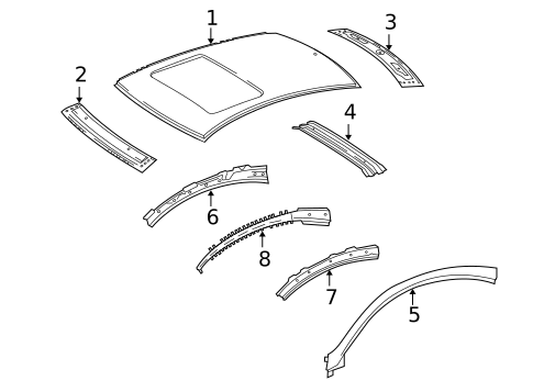 Roof & Components for 2013 Mercedes-Benz E 350 #0