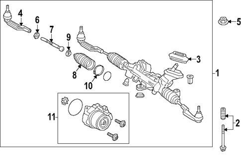 Steering Gear & Linkage for 2024 Mercedes-Benz EQB 350 #0