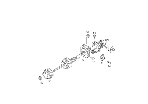 Steerg. Column Jacket Tube & Steerg. Shaft for 2003 Mercedes-Benz ML55 AMG #0