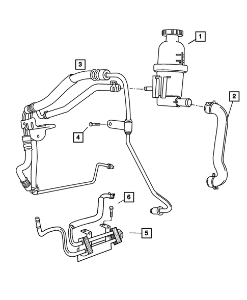 Power Steering Hoses for 2003 Chrysler PT Cruiser #2