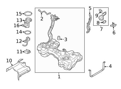 Fuel System Components for 2019 Volkswagen Golf Alltrack #0