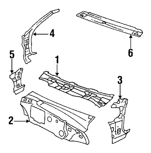 Cowl for 1988 Buick Electra #0