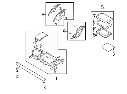 Rear Console for 2011 Mazda RX-8 #0