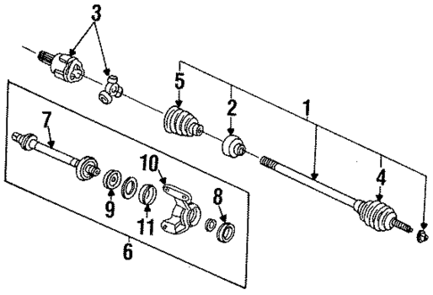 Drive Axles for 1994 Honda Accord #0