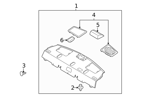 Interior Trim - Rear Body for 2006 Kia Rio #1