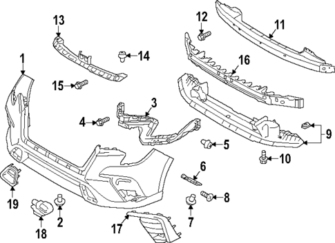 Bumper & Components - Front for 2023 Subaru Ascent #0