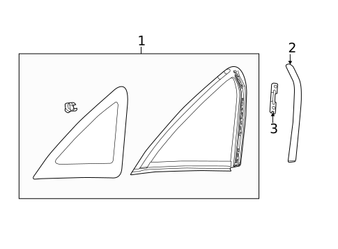 Glass & Hardware for 2017 Ford Focus #1
