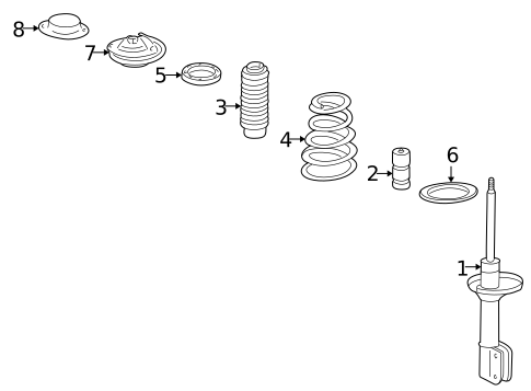 Struts & Components for 2001 Subaru Forester #0