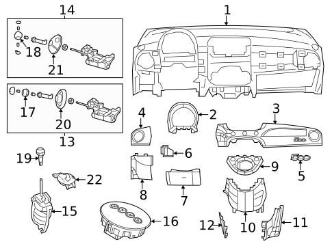 Gear Shift Control for 2019 Fiat 500 #0