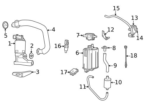 Emission Components for 2005 Dodge Durango #0