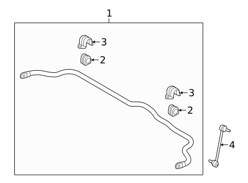 Stabilizer Bar & Components for 2018 Hyundai Sonata #1