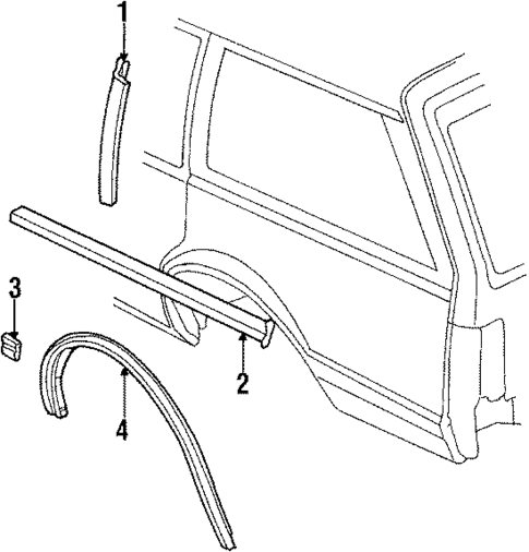 Quarter Panel & Components for 1990 Chevrolet Celebrity #0