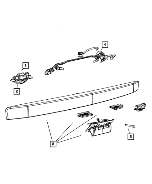 Radio, Antenna, Speakers, DVD, and Video systems for 2008 Dodge Durango #3