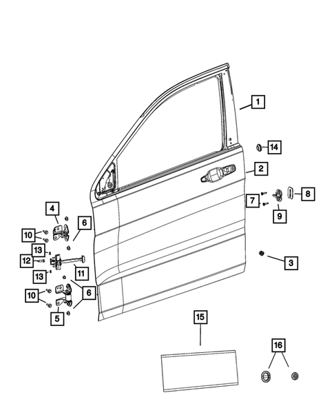 Front Door for 2024 Jeep Grand Cherokee #1