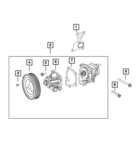 Water Pump and Related Parts for 2021 Ram ProMaster City #0