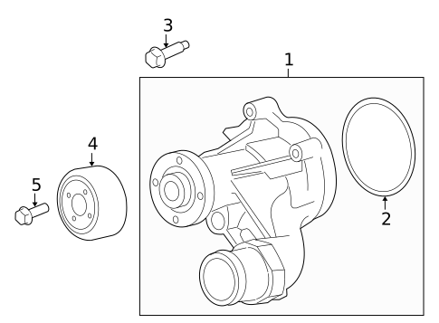 Water Pump for 2009 Ford Mustang #1