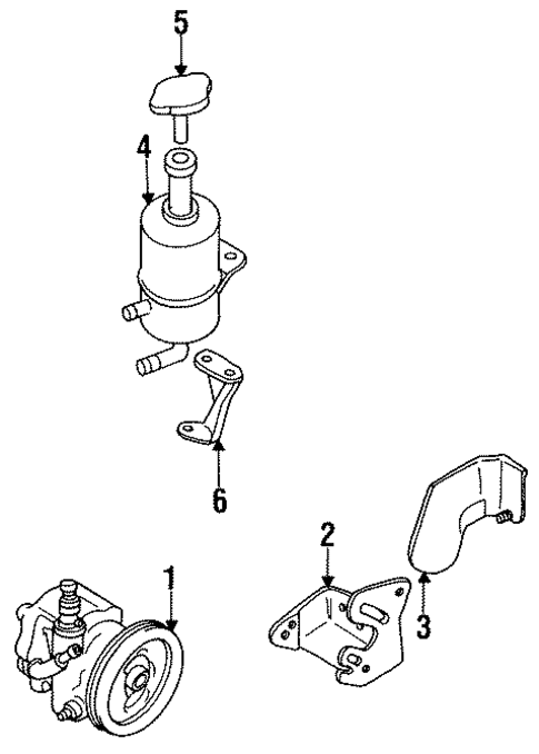 Pump & Hoses for 1995 Mitsubishi Expo #0