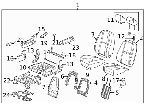 Front Seat Components for 2007 Cadillac Escalade ESV #5