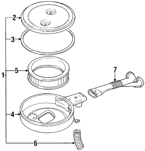 Air Intake for 1987 Nissan Pathfinder #0