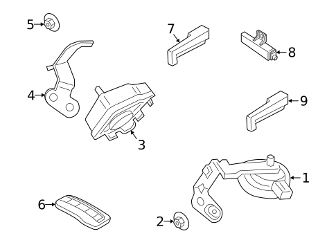 Anti-Theft Components for 2021 Porsche Cayenne #0