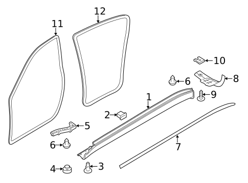 Exterior Trim - Pillars for 2019 Porsche 718 Cayman #2
