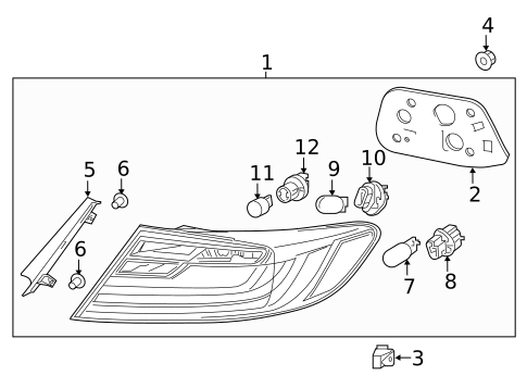 Tail Lamps for 2016 Honda Accord #1