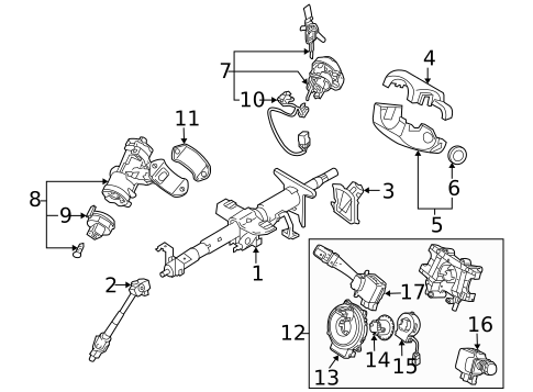 Ignition Lock for 2007 Kia Sportage #0