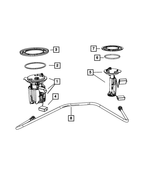 Fuel Pump and Sending Unit for 2009 Jeep Patriot #0