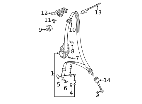 Front Seat Belts for 2019 Audi S5 #0