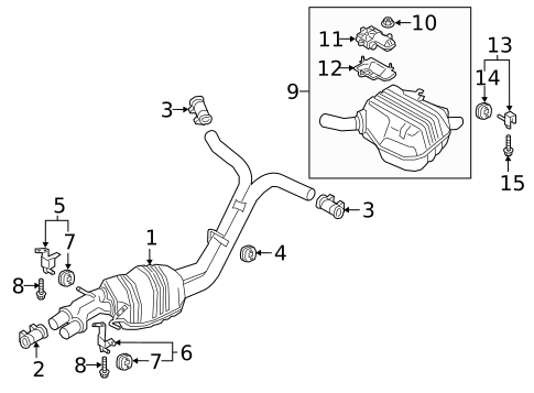 Exhaust Components for 2025 Audi A8 Quattro #1