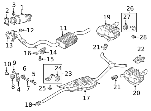 Exhaust Components for 2019 Audi A5 Quattro #0