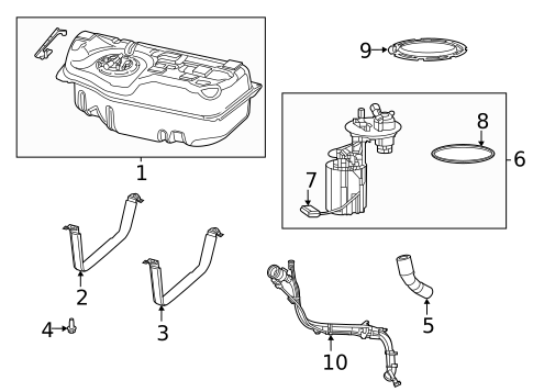 Fuel System Components for 2025 Chrysler Pacifica #0