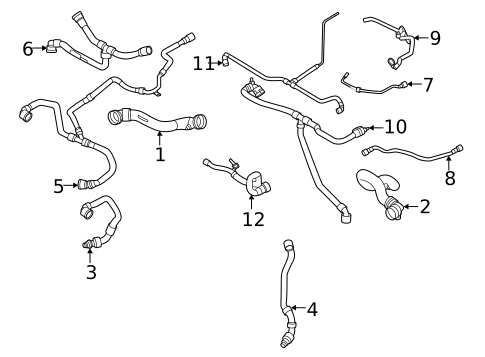 Radiator & Components for 2021 BMW X6 #1