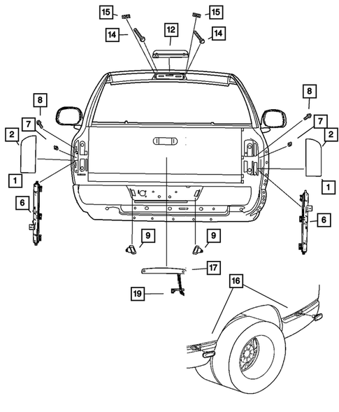 Lamps - Front, Rear and Courtesy for 2006 Dodge Ram 3500 #0