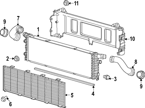 Radiator & Components for 2022 Porsche 911 #1