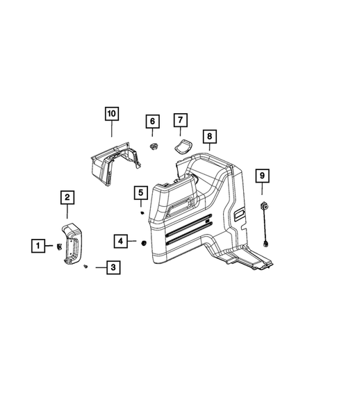 Panels - Moldings - Scuff Plates, Pillar, Cowl, 1/4 Panel Trim and Cargo Covers for 2020 Jeep Wrangler #4