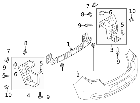 Bumper & Components - Rear for 2022 Mazda 3 #5