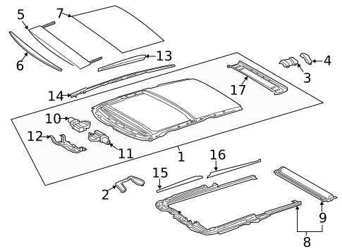 Sunroof for 2016 Lexus RX450h #1