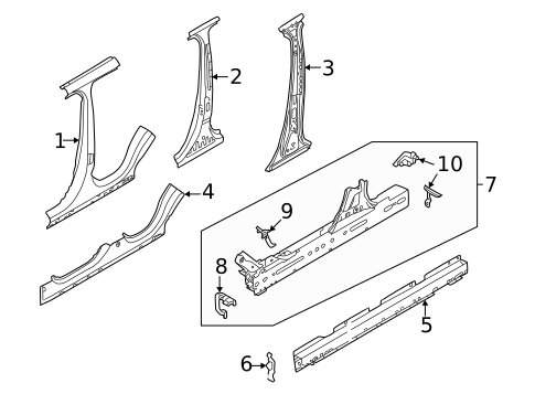 Center Pillar & Rocker for 2022 Land Rover Range Rover #1