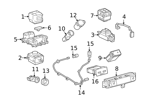Electrical Components for 2018 Lexus RX450hL #1