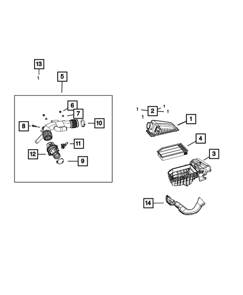 Air Cleaner for 2019 Jeep Wrangler #1