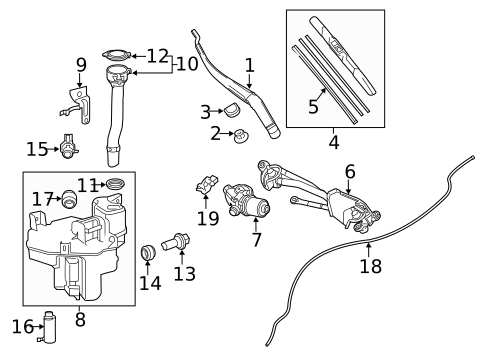 Headlamp Washers/Wipers for 2020 Lexus RC F #1