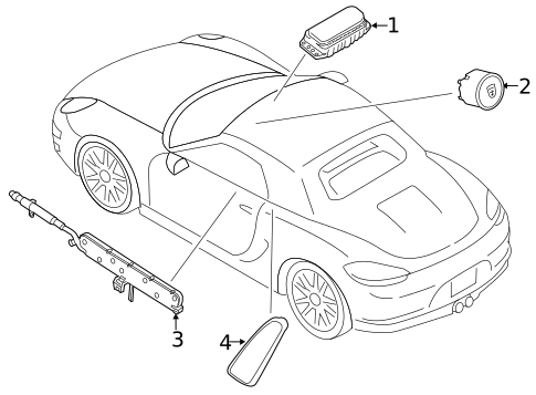 Air Bag Components for 2013 Porsche Boxster #0