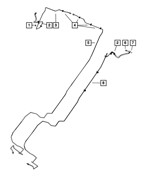 Hydraulic Control Unit, Brake Tubes and Hoses for 2008 Dodge Nitro #0