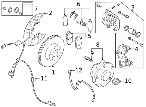 Front Brakes for 2022 Subaru Legacy #0