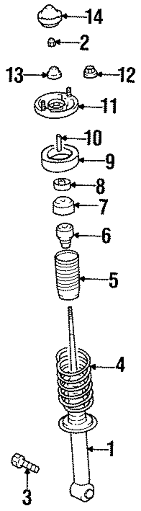 Struts & Components for 2000 Chrysler Sebring #1