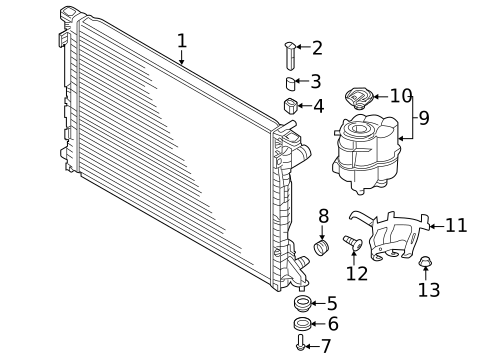 Radiator & Components for 2020 Audi S5 #0